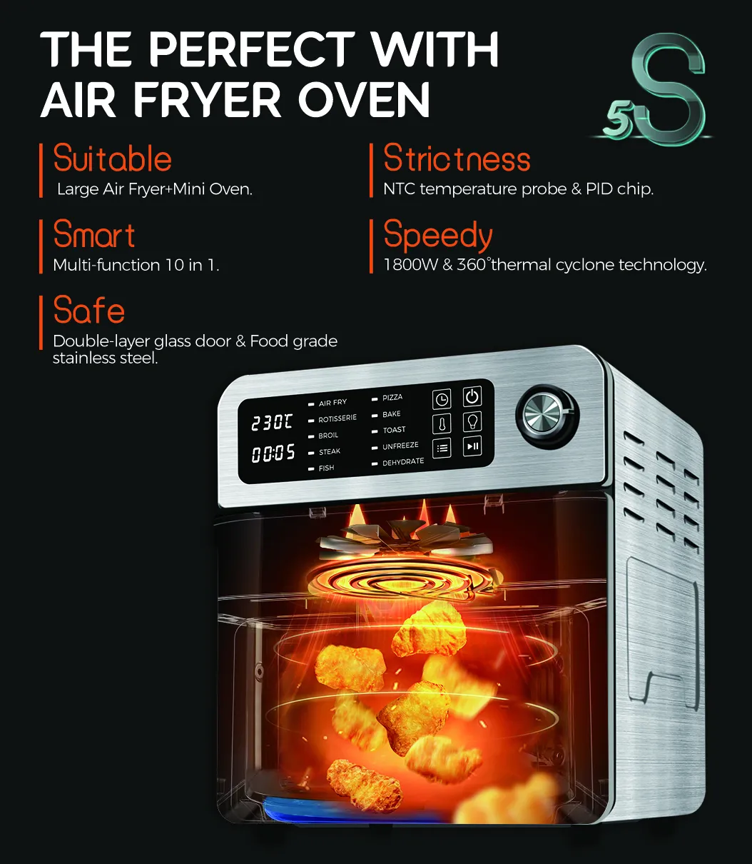 Air Fryer Oven Saves Cooking Time