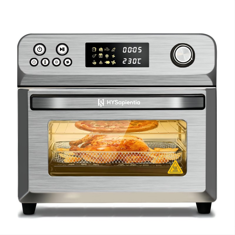 Double insulated glass for the HYSapientia air fryer oven
