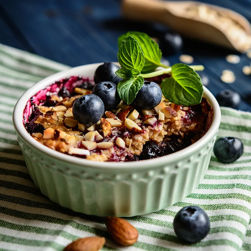 Ricetta dell'avena cotta ai mirtilli - HYSA KITCHEN