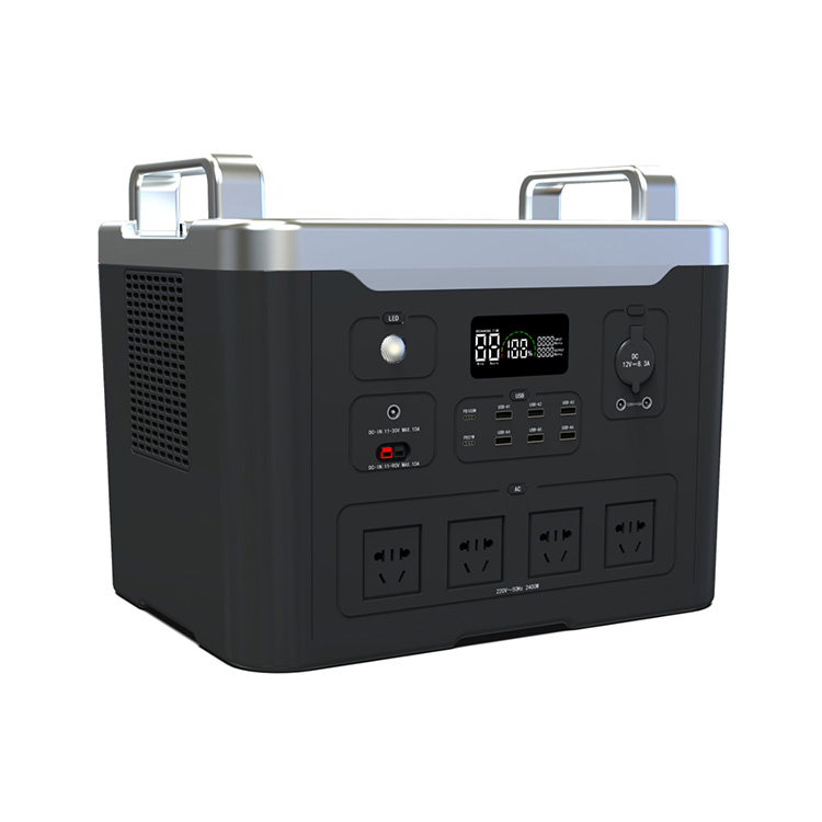 Портативті электр станциясы 2400Wh LiFePO4 батареясы Австралия стандарты 2