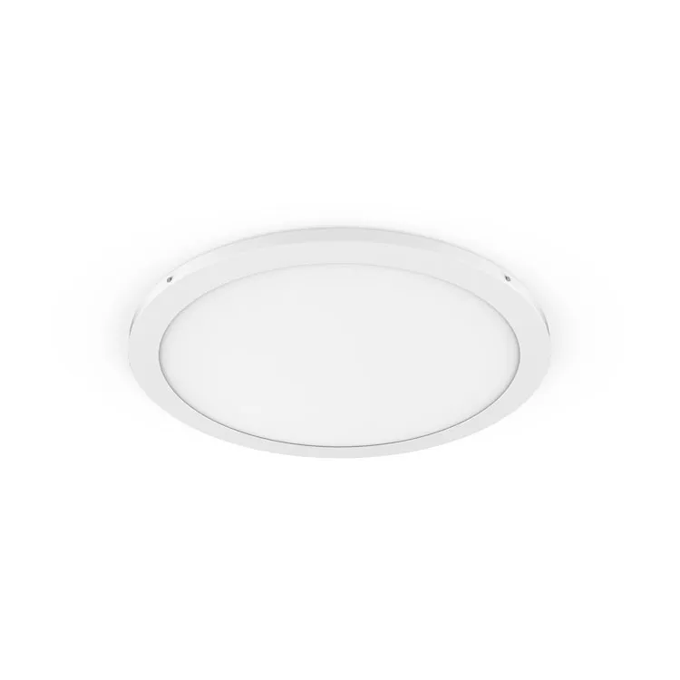 White Frame Round Panel Light