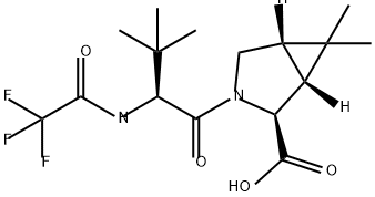 (1R,2S,5S)-3-((S)-3,3-dimethyl-2-(2,2,2-trifluoroacetamido)butanoyl)-6,6-dimethyl-3-azabicyclo[3.1.0]hexane-2-carboxylic acid