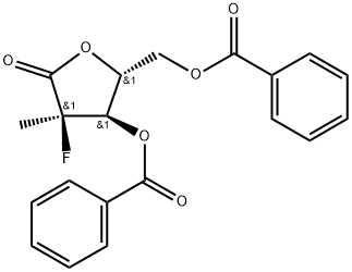 ((2R,3R,4R)-3-(benzoyloxy)-4-fluoro-4-methyl-5-oxotetrahydrofuran-2-yl) متیل بنزوات