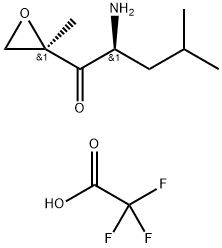 (2S)-2-Amino-4-methyl-1-((2R)-2-methyloxiranyl)-1-pentanone trifluoroacetate