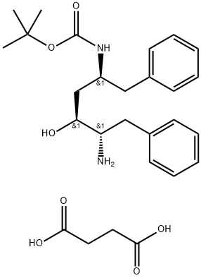(2S,3S,5S)-5-трет-Бутилоксикарбониламино-2-амино-3-хидрокси-1,6-дифенилхексан сукцинат