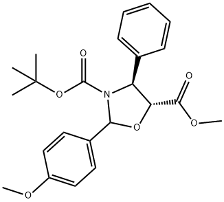 (4S,5R)-3-tert-butoxycarbony-2-(4-anisy)-4-phenyl-5-oxazolidinecarboxylate