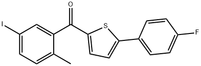 (5-(4-fluorfenyl)tiofen-2-yl)(5-jod-2-metylfenyl)metanon