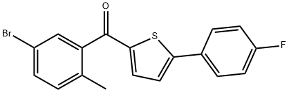 (5-бромо-2-метилфеніл)(5-(4-фторфеніл)тіофен-2-іл)метанон