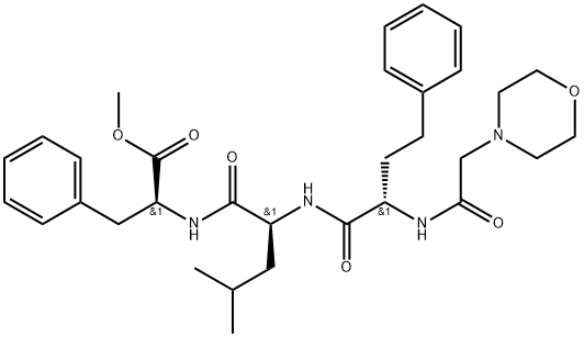 (alphaS)-alpha-[[2-(4-Morpholinyl)acetyl]amino]benzenebutanoyl-L-leucyl-L-phenylalanine methyl ester