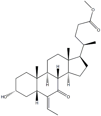 (E/Z)-3α-hydroxy-6-ethylidene-7-keto-5β-cholan-24-oic acid Methyl ester