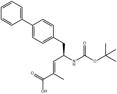 (R,E)-5-((1,1'-بی فنیل)-4-ایل)-4-((ترت بوتوکسی کربونیل)آمینو)-2-متیل پنت-2-انوئیک اسید