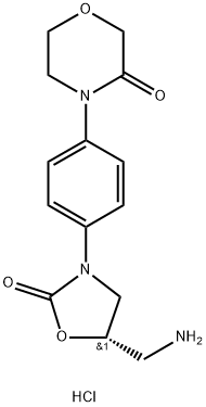 (S)-4-(4-(5-(амінометил)-2-оксооксазолідин-3-іл)феніл)морфолін-3-он.HCl