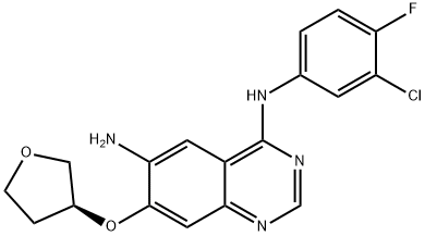 (S)-N4-(3-klor-4-fluorfenyl)-7-(tetrahydrofuran-3-yloksy)kinazolin-4,6-diamin