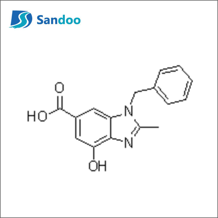 1-بنزیل-4-هیدروکسی-2-متیل-1H-بنزو[d]ایمیدازول-6-کربوکسیلیک اسید