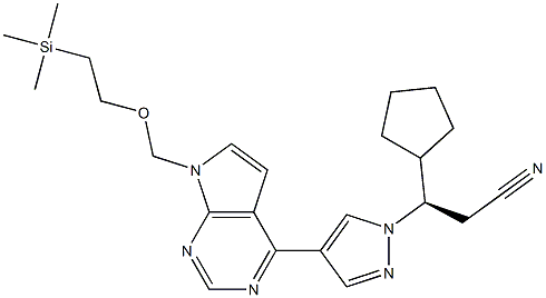 1H-Pyrazole-1-propanenitrile, β-cyclopentyl-4-[7-[[2-(triMethylsilyl)ethoxy]Methyl]-7H-pyrrolo[2,3-d]pyriMidin-4-yl]-, (βR)-