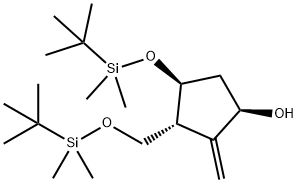 1R(3R,4S)-4-(ترت-بوتیل دی متیل سیلیلوکسی)-3-2-2-متیل دی متیل سیلیلوکسی) متیل)-2-متیلن سیکلوپنتانول