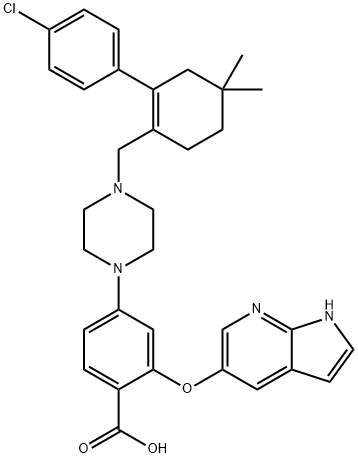 2-[(1H-pyrrolo[2,3-B]pyridin-5-yl)oxy]-4-[4-[[2-(4-chlorophenyl)-4,4-dimethyl ring Hex-1-enyl]methyl]piperazin-1-yl]benzoic acid