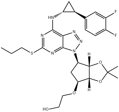 2-[[(3aR,4S,6R,6aS)-6-[7-[[(1R,2S)-2-(3,4-difluorophenyl)cyclopropyl]aMino]-5-(propylthio)-3H