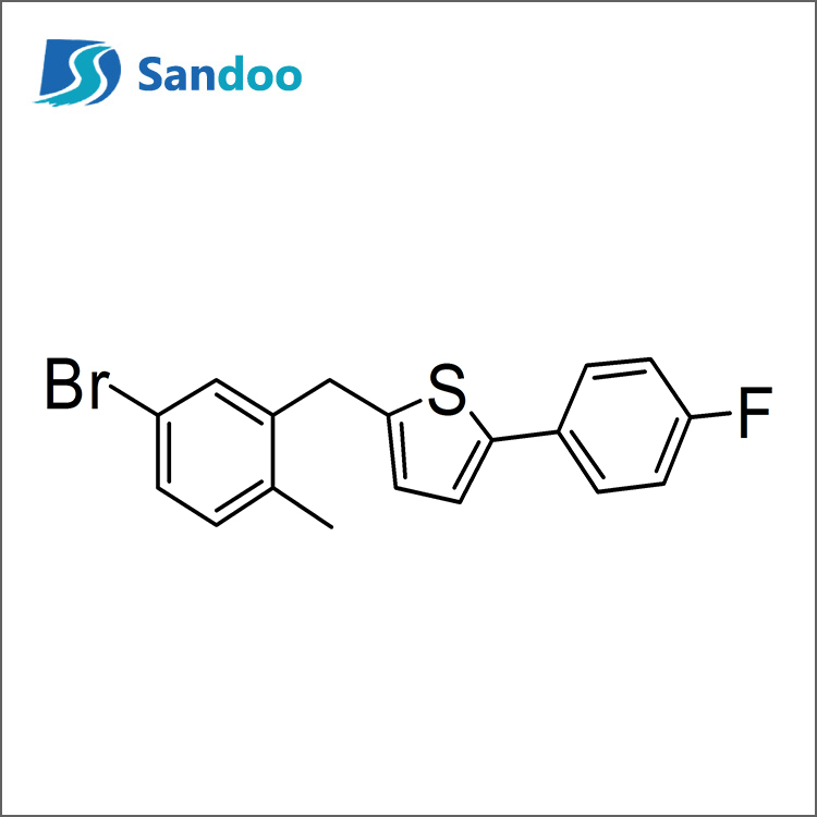 2-(5-broMo-2-metylbensyl)-5-(4-fluorfenyl)tiofen