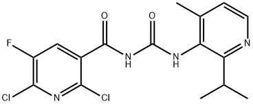 2,6-dichloro-5-fluoro-N-((2-isopropyl-4-methylpyridin-3-yl)carbamoyl)nicotinamide