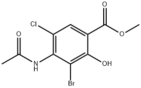 Methyl 4-(acetylaMino)-3-broMo-5-chloro-2-hydroxybenzoate
