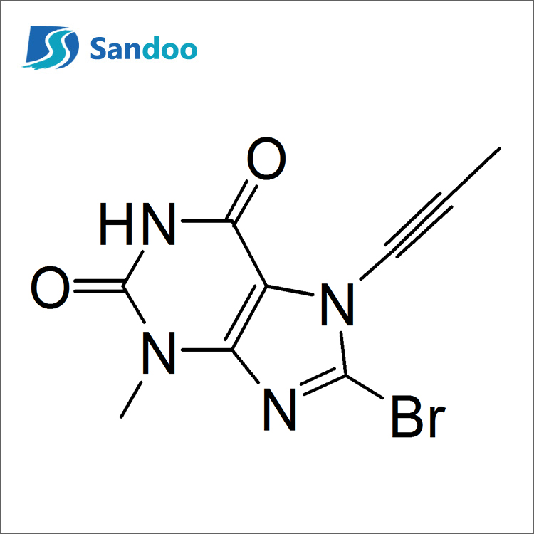 3-metyyli-7-(2-butyn-1-yyli)-8-bromiksantiini