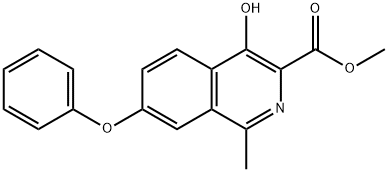 4-Hydroxy-1-methyl-7-phenoxy-3-isoquinolinecarboxylic acid methyl ester
