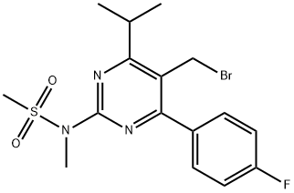 5-(ブロモメチル)-4-(4-フルオロフェニル)-6-イソプロピル-2-[メチル(メチルスルホニル)アミノ]ピリミジン