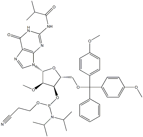 5'-O-(4,4-Dimethoxytrityl)-2'-O-methyl-N-isobutyrylguanosin-3'-(2-cyanoethyl-N,N-diisopropyl)phosphoramidit