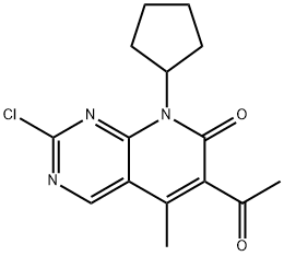 6-acetyl-2-chloro-8-cyclopentyl-5-methylpyrido[2,3-d]pyrimidin-7(8H)-one