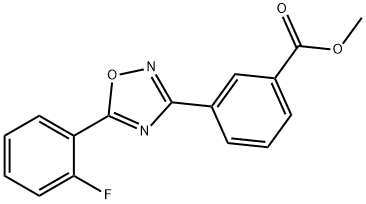 Benzoic acid, 3-[5-(2-fluorophenyl)-1,2,4-oxadiazol-3-yl]-, Methyl ester