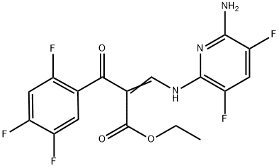 benzenepropanoic acid, α-[[(6-amino-3,5-difluoro-2-pyridinyl)amino]methylene]-2,4,5-trifluoro-β-oxo-, ethyl ester