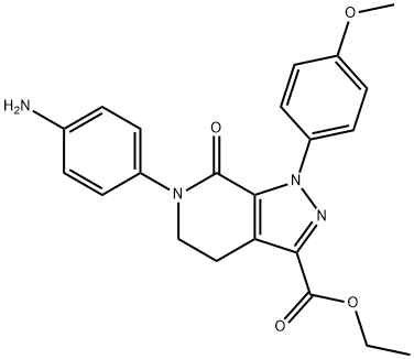 เอทิล 6-(4-อะมิโนฟีนิล)-1-(4-เมทอกซีฟีนิล)-7-ออกโซ-4,5,6,7-เตตระไฮโดร-1H-ไพราโซโล[3,4-c]ไพริดีน-3-คาร์บอกซีเลท