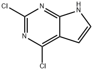 CAS # 3680-69-1, 4-Chloropyrrolo[2,3-d]pyrimidine, 4-Chloro-1H-pyrrolo[2,3-d]pyrimidine, 6-Chloro-7-deazapurine