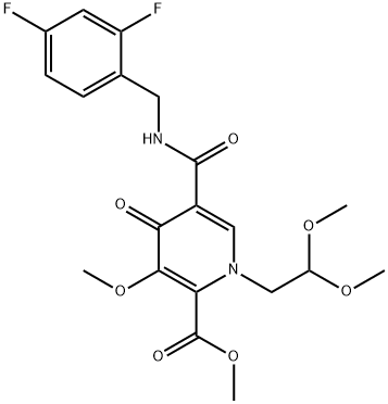 متیل-5-(2،4-دی فلوئوروبنزیل کاربا مویل)-1-(2،2-دی متوکسی اتیل)-3-متوکسی-4-اکسو-1،4-دی هیدروپیریدین-2-کربوکسیلات