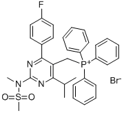 فسفونیوم، [[4-(4-فلوروفنیل)-6-(1-متیل اتیل)-2-[متیل(متیل سولفونیل)آمینو]-5-پیریمیدینیل]me
