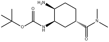 трет-бутил [(1R,2S,5S)-2-аміно-5-[(диметиламіно)карбоніл]циклогексил]карбамат