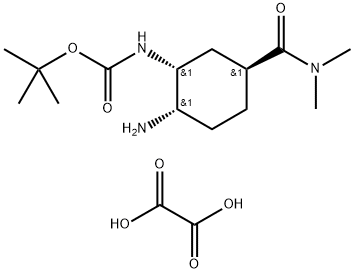 Tert-butyl(1R,2S,5S)-2-azido-5-[(dimetylamino)karbonyl]cykloheksylkarbamatoksalsyre