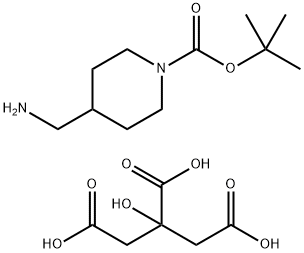 tert-butyl 4-(aminomethyl)piperidine-1-carboxylate;citric acid