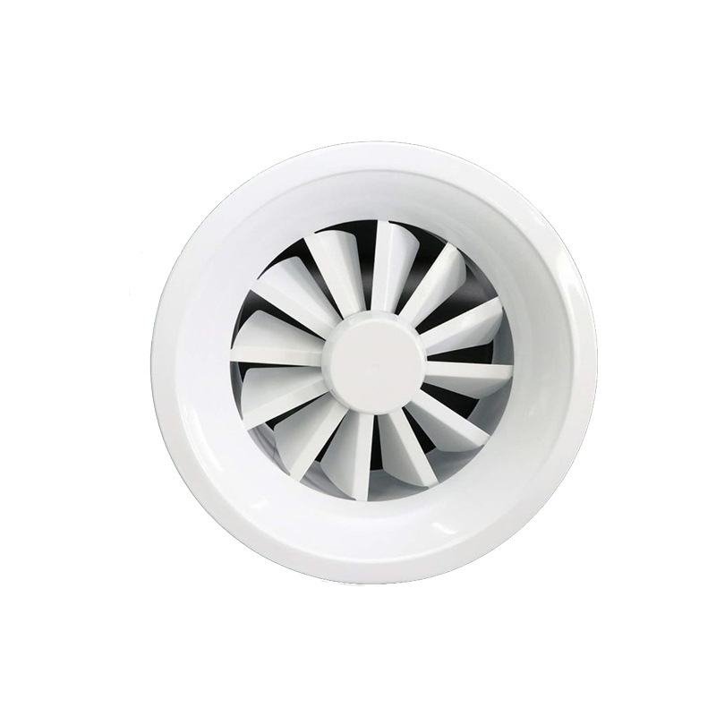 Круглый воздушный диффузор Регулируемый дисковый клапан воздушного диффузора