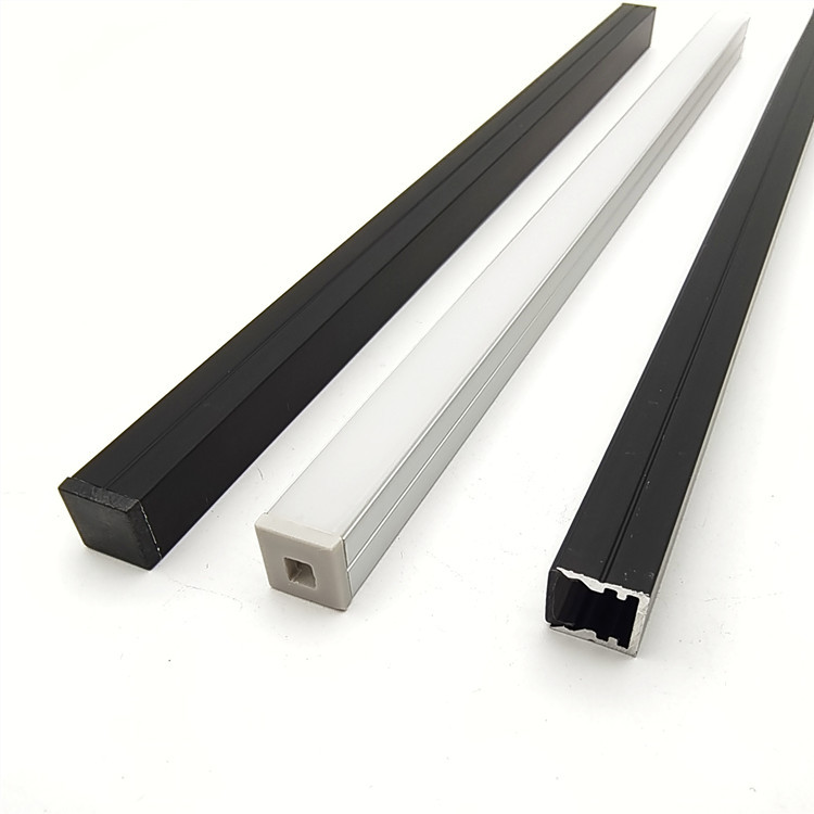 Perfiles de aluminio LED de 10*10 mm para tiras de LED de hasta 8 mm de ancho