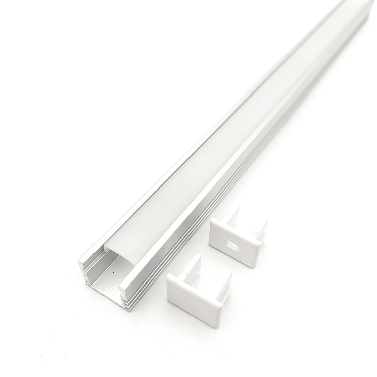 16 * 12 mm LED-Aluminiumprofile für LED-Streifen mit einer Breite von bis zu 10 mm