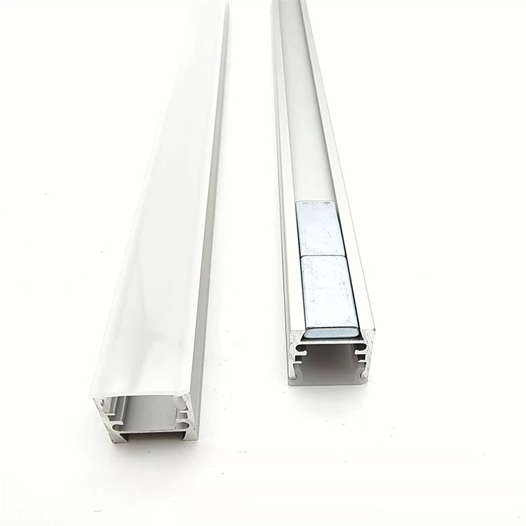 LED алуминиумски профили за LED линеарно осветлување со магнетно