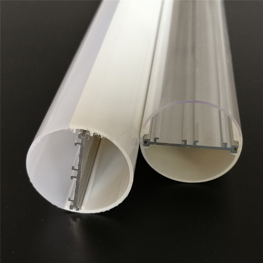 Tubo de plástico LED T12 e placa de circuito duplo de alumínio