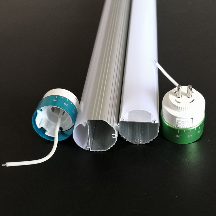 Carcasa de tubo LED T6 Tubo de PC y aluminio interno