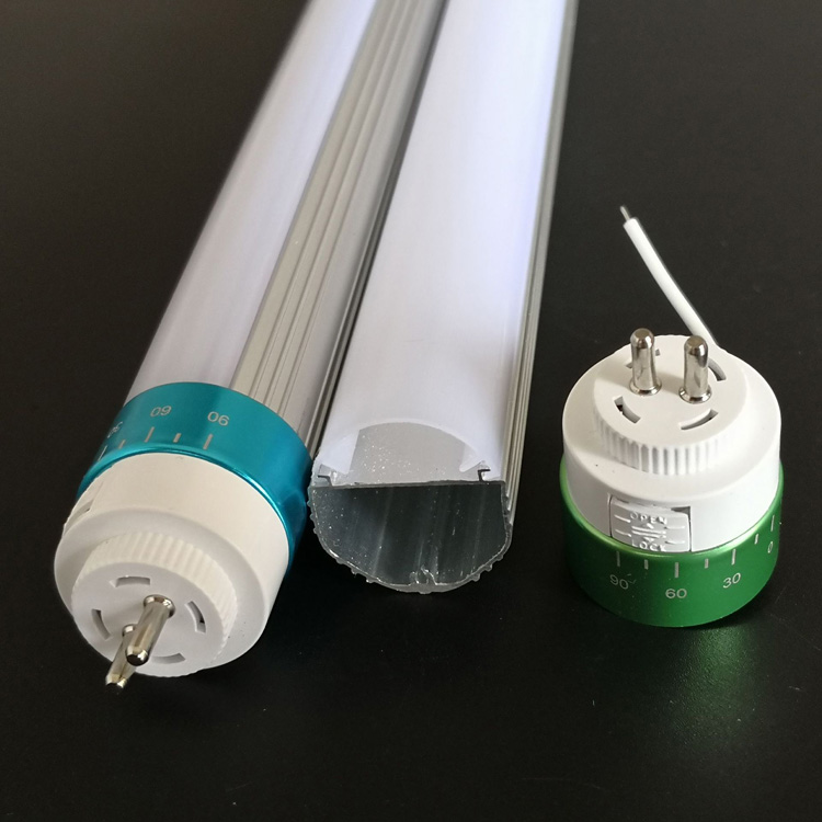 Carcasa de tubo LED T6 Tubo de PC y aluminio interno