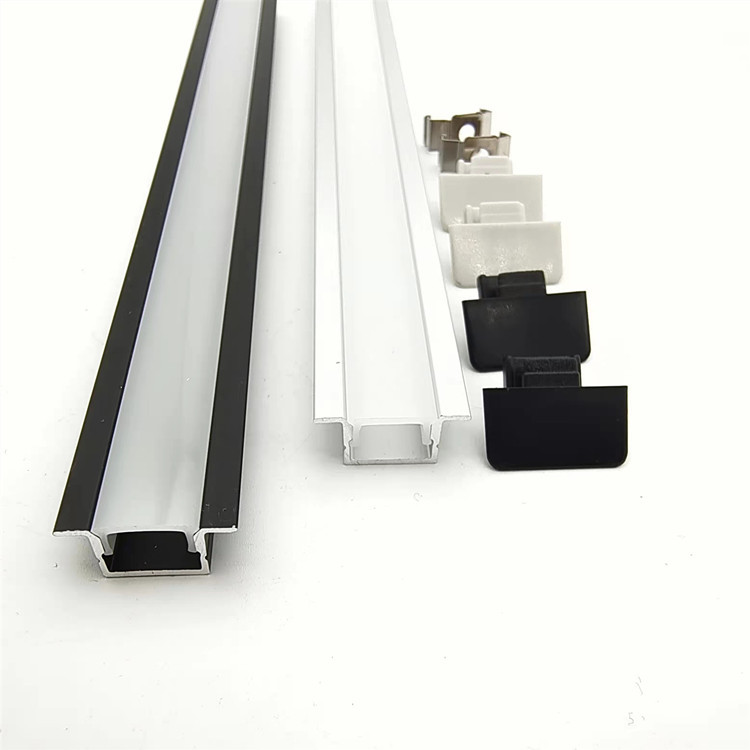 Saluran Aluminium LED Recessed kanggo Lampu Linear LED