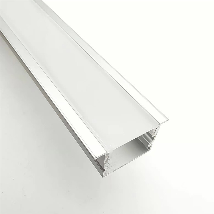 Profil Aluminium LED Recessed kanggo Lampu Linear LED 27 * 15mm