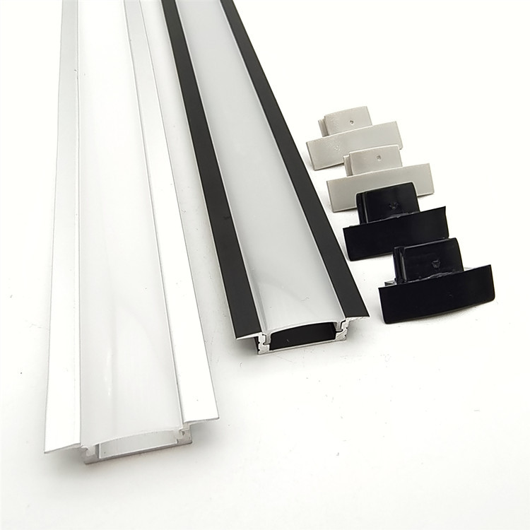 Dünnste LED-Aluminiumprofile für LED-Streifen, versenkt montiert