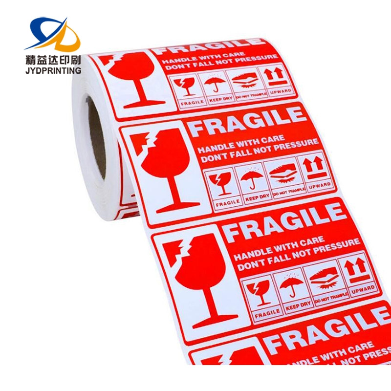 Fragile Warning Adhesive Label
